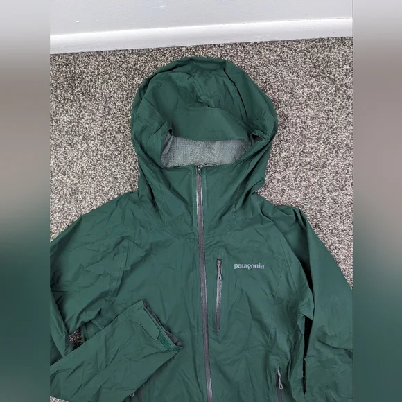 Patagonia Jacket Stretch Rainshadow h2no Packable Vented Rain Green Mens Small